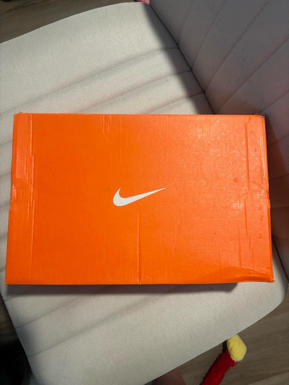 Nike Orange Box with White Swoosh - Men's Sneakers